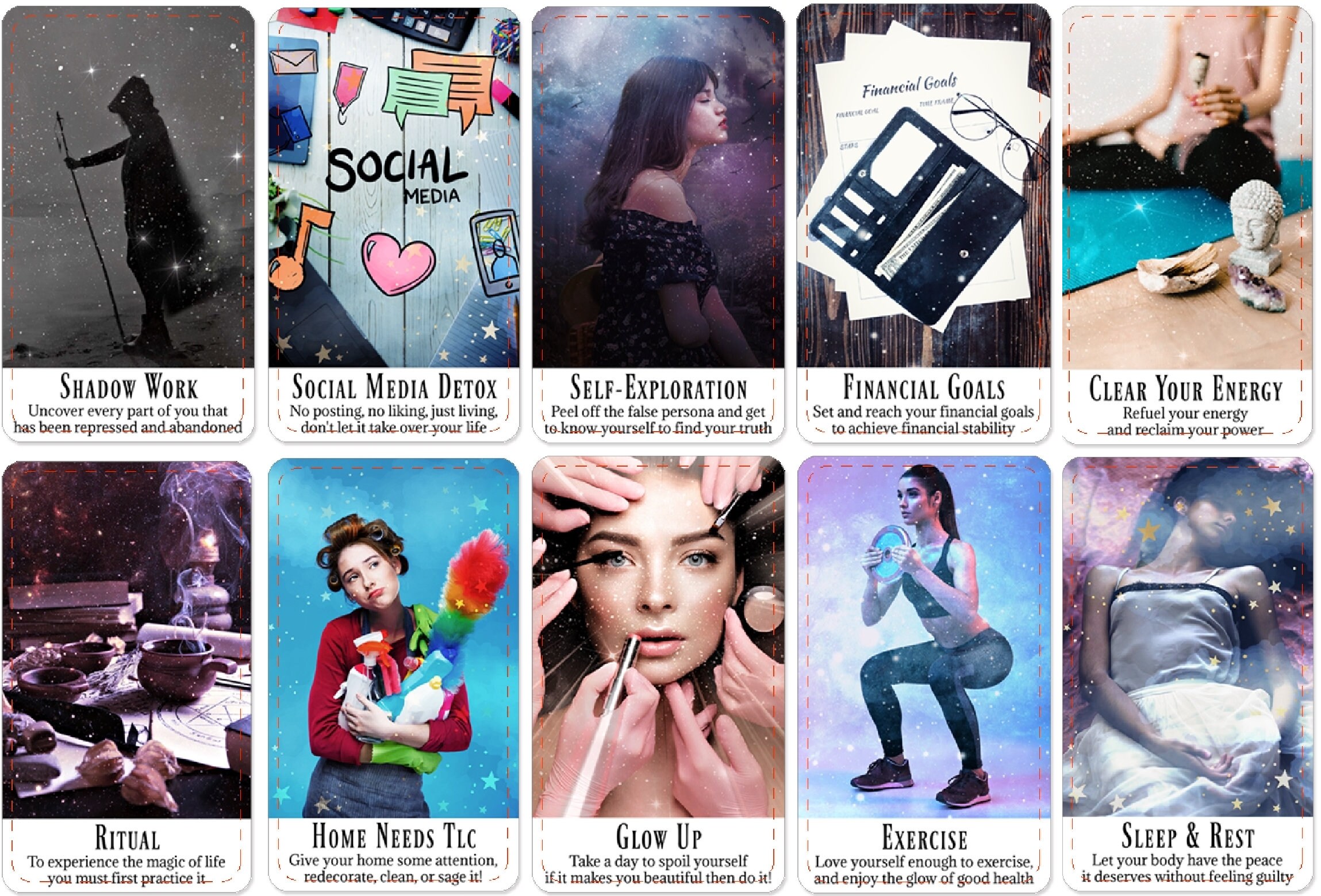 PRACTICAL Self-Care Oracle (78 cards)
