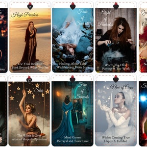 WYZNANIA BLIŹNIACZYCH PŁOMIENI Tarot/Wyrocznia (110 kart)