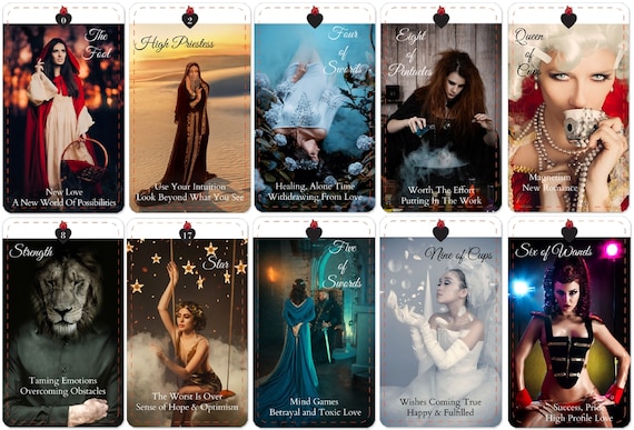 TWIN FLAME CONFESSIONS Tarot/Oracle (110 Cards)