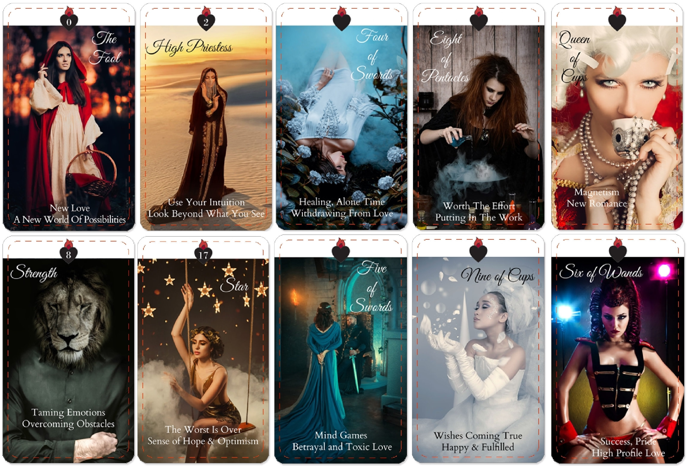 TWIN FLAME CONFESSIONS Tarot/Oracle (110 Cards)