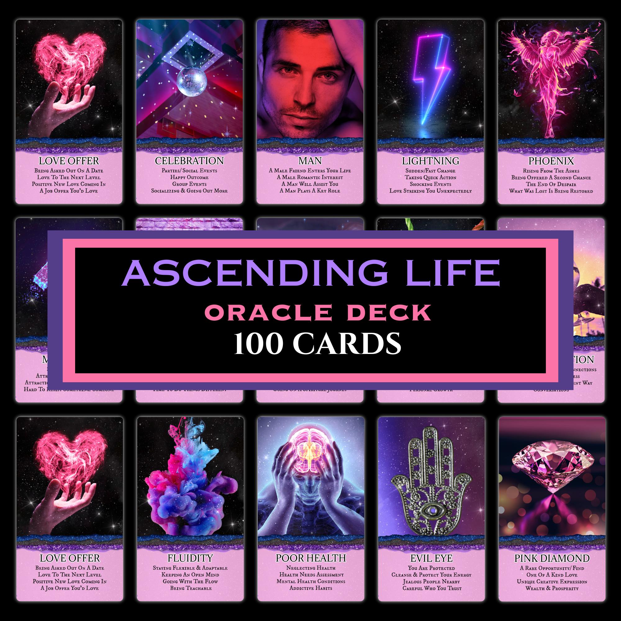 ASCENDING Life Oracle Deck (100 Cards) - Etsy