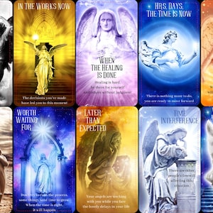 ANGEL TIMING ANTWOORDEN (45 kaarten) Tarotgrootte goddelijke timing