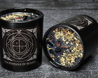 HOME PROTECTION King Solomon 5th Pentacle of Saturn Ritual Candle Kit