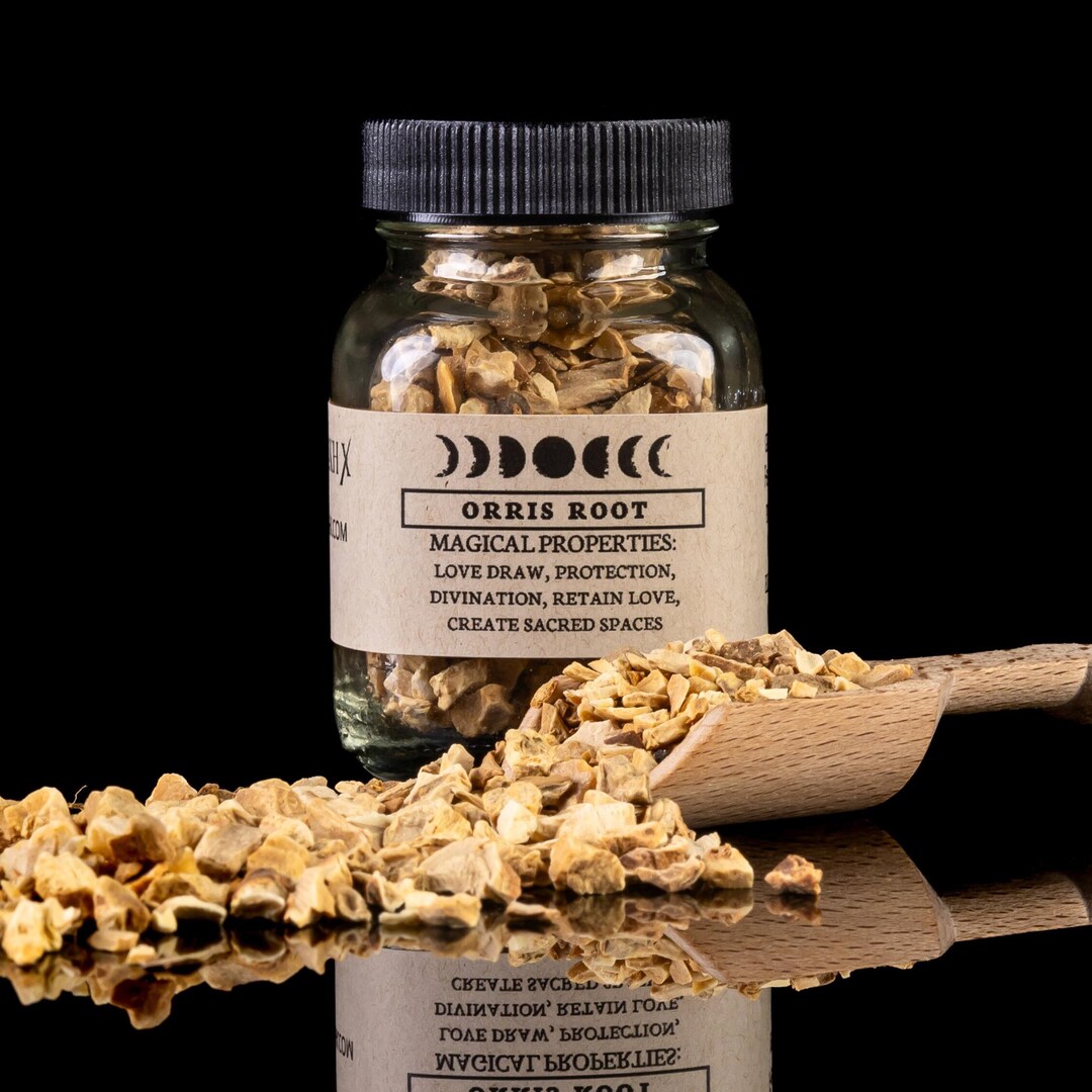 Root Spell ORRIS ROOT - Witchcraft Spell Herb Jar for Spellwork - Apothecary Curio ...