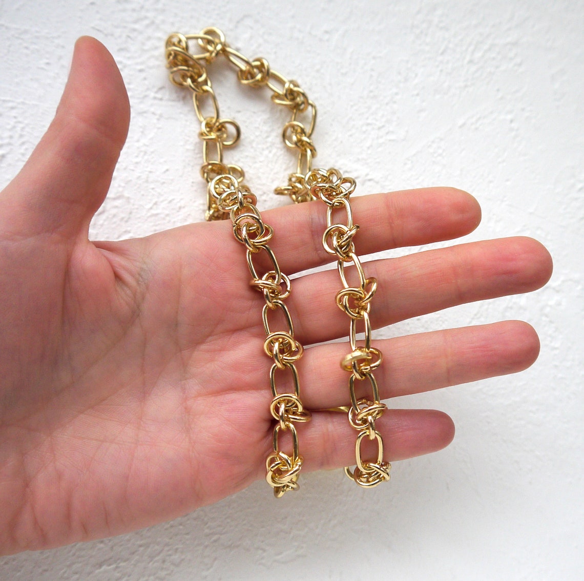 Carabiner Necklace Gold Shackle Necklace Unusual Link Chain Etsy