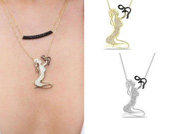 New Mom Necklace, First Time Mom Gift, New Mother Gift, Expecting Mom Gift, New Mom Jewelry in Sterling Silver & Gold,
