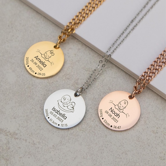 Mum Stainless Steel Necklaces | Mum Baby Pendant Necklace | Mother Baby  Necklace - Baby - Aliexpress