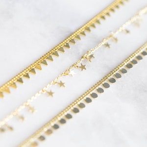 Star Choker Necklace in Sterling Silver&Gold, Celestial Jewelry for Women, Gift for Her image 8