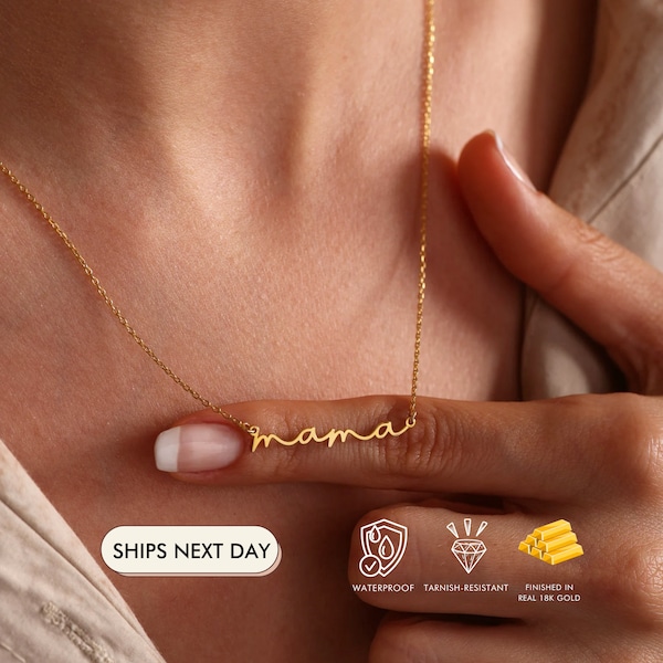 Mama Halskette, neue Mama Geschenk, Mama zu Geschenk, personalisierte Geburtstagsgeschenke für Mama