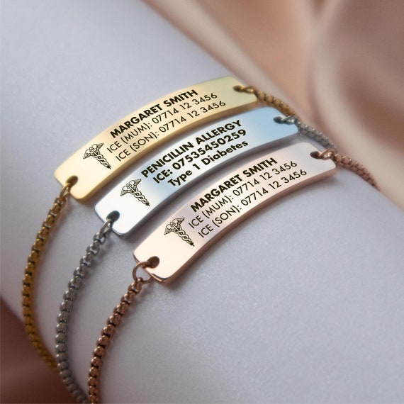 These stylish medical ID bracelets are gorgeous and life-saving