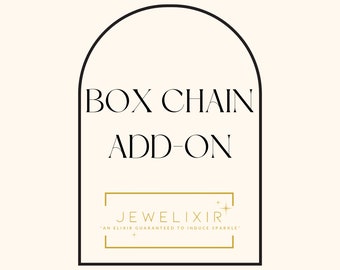 Box Chain Add-On Listing by Jewelixir  | Box Chain Upgrade