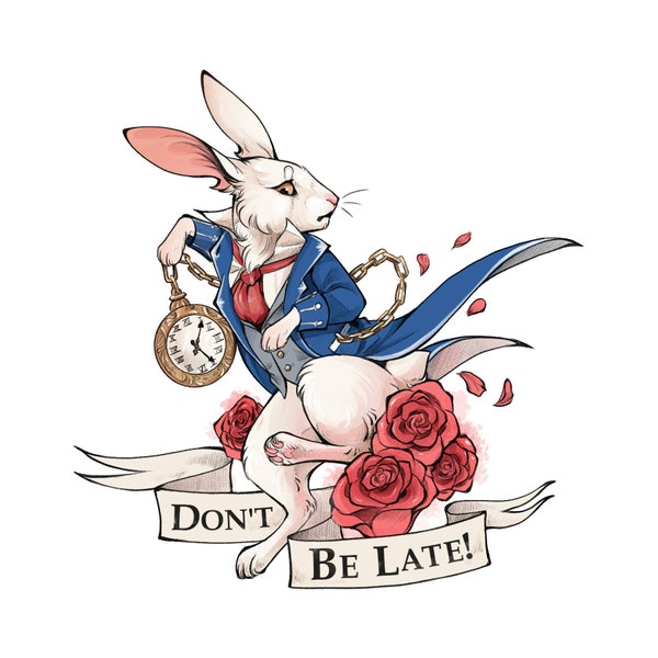 White Rabbit Sticker