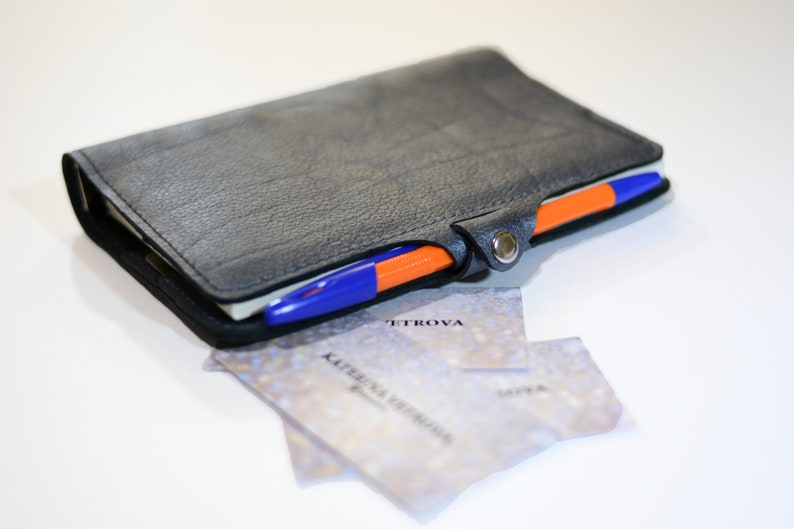 Leather Notebook PDF Pattern Long Wallet Pattern Etsy