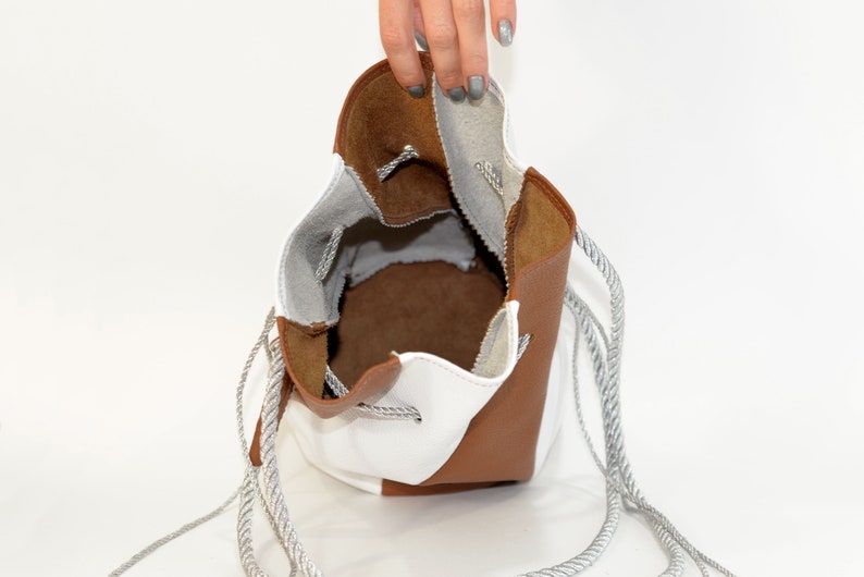 Leather Drawstring Bucket Bag Pattern Tutorial Etsy