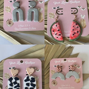 Clearance clay earring | sale earrings