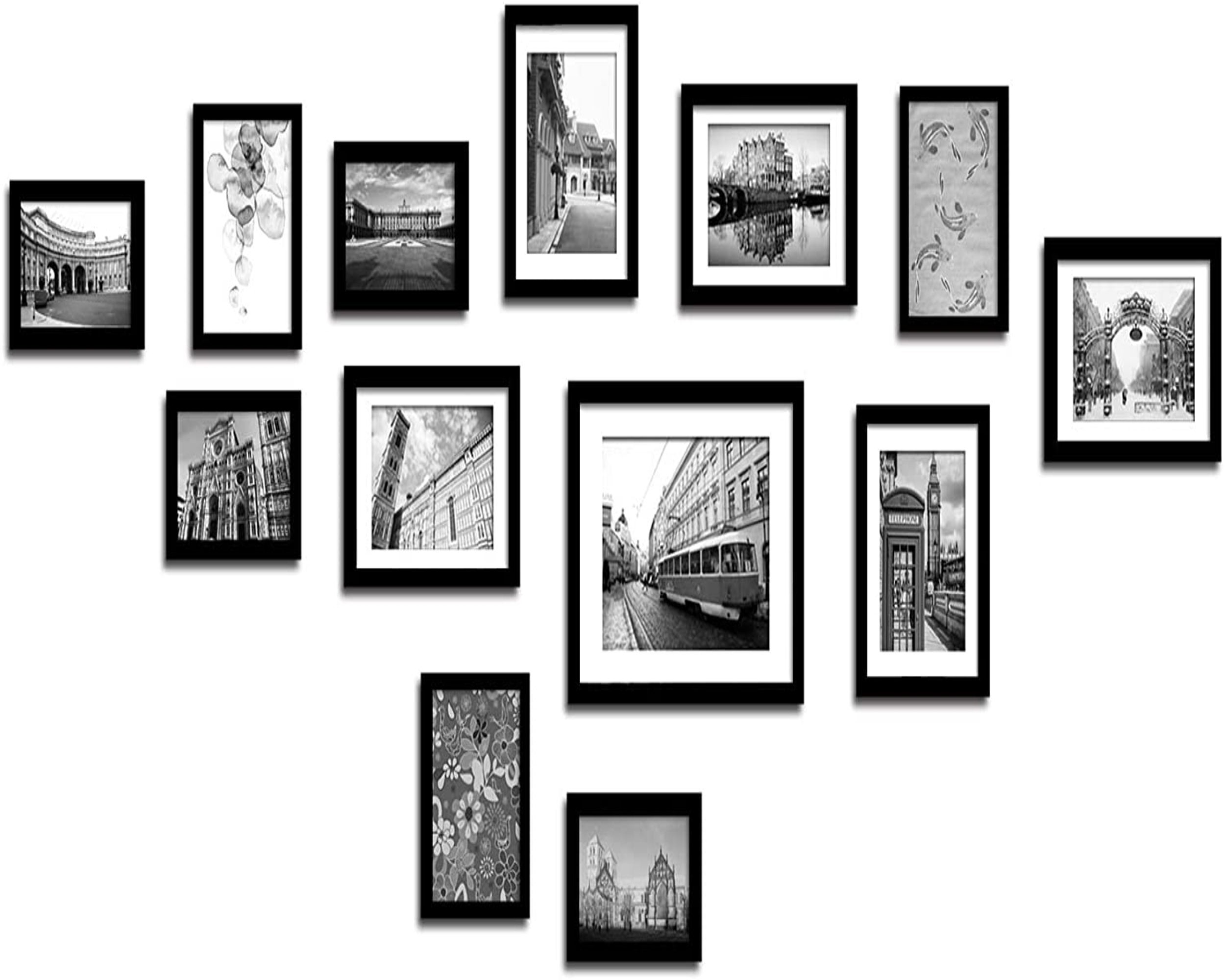 Set of 13 Photo Frames Multi Picture Wall Set Etsy