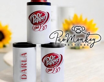 Personalized Diet Dr Pepper Can Cooler: Custom Tumbler Gift