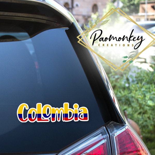 Colombia Decal, Vinyl Sticker for Car, laptop, and windows * Personalized Custom Gift *