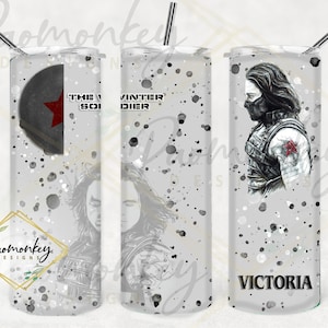 Avengers Bucky Winter Soldier Themed | Custom 20oz Tumbler | Sublimation | Perfect Gift | * Personalized Custom Gift *