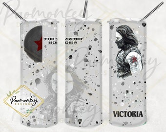 Winter Soldier Tumbler: Custom Avengers 20oz Sublimation Gift