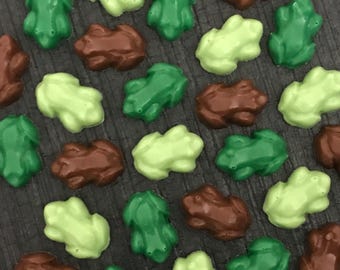 Chocolate Frogs | Box of 30 Mini Chocolate Frogs | Cupcake Toppers | Party Favors