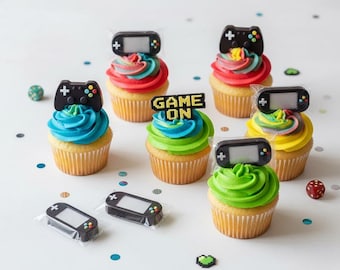 RFGHAC Set di 4 stampi in silicone a forma di controller di calcio, basket, baseball, rugby, fondente, trofeo, cioccolato, decorazione per torte, cupcake, caramelle, argilla polimerica