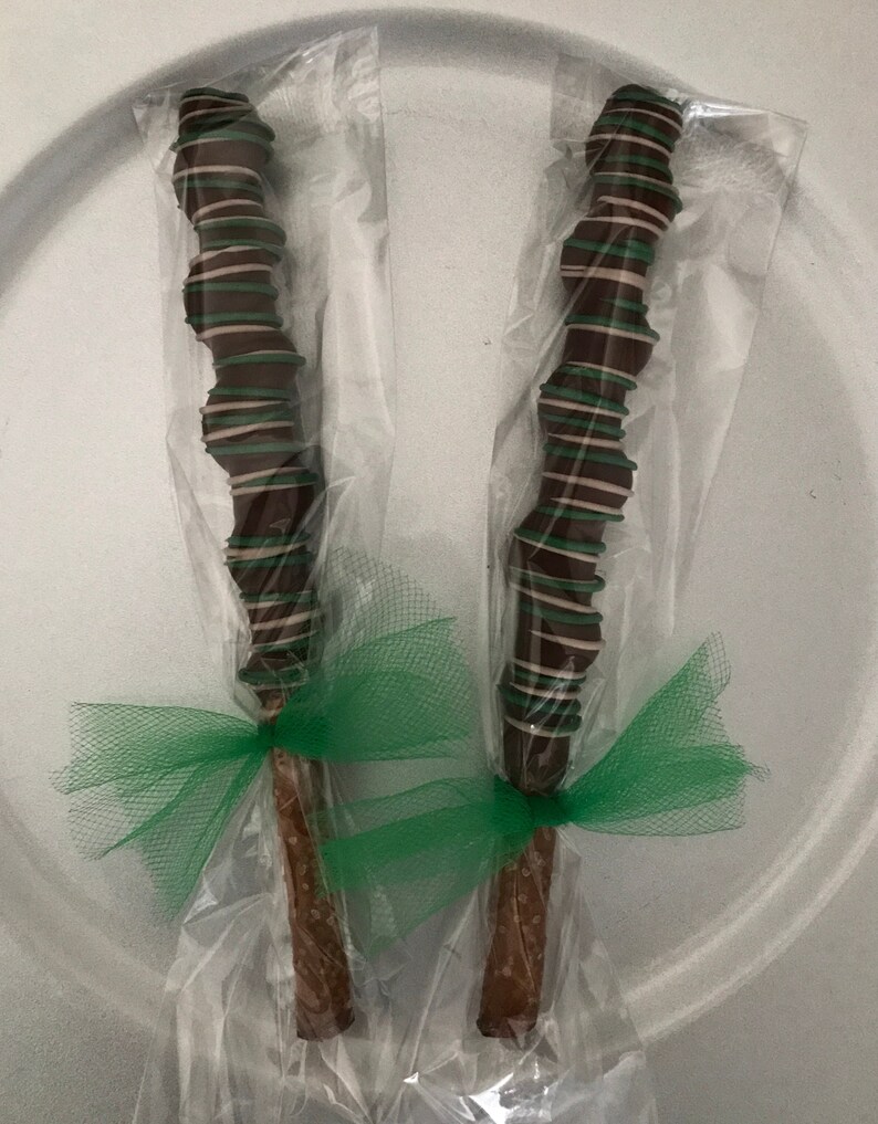 Camo Caramel Pretzel Rods Individually Wrapped Hunting Camouflage