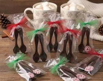 Hot Chocolate Spoons - 12 Piece Cocoa Stirrers (Six- 2 packs)
