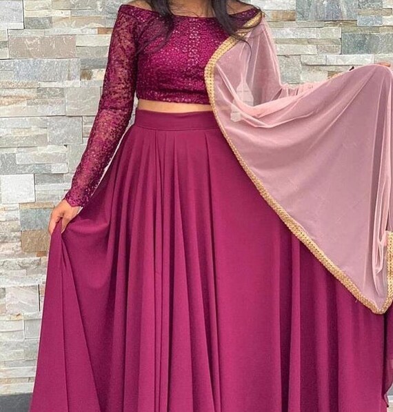 flared lehenga choli