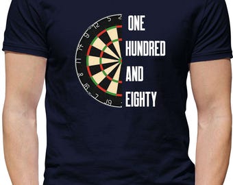 Dart Board 180 - Mens Womens Kids T-Shirt - Darts 180 Player Bullseye Big Fish Love Littler Board Dartboard Fan Funny Gift Present