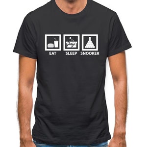 Eat Sleep Snooker Mens T-Shirt