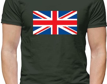 Union Jack UK - Mens Womens Kids T-Shirt - British Flag Britain United Kingdom Live Country Royal Celebrations England King