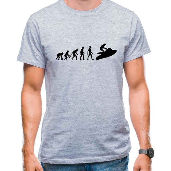 Evolution Of Man Jet Ski Mens T-Shirt