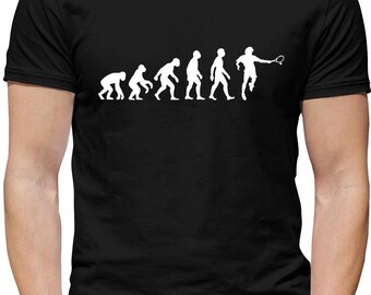Evolution of Man Tennis Herren T-Shirt