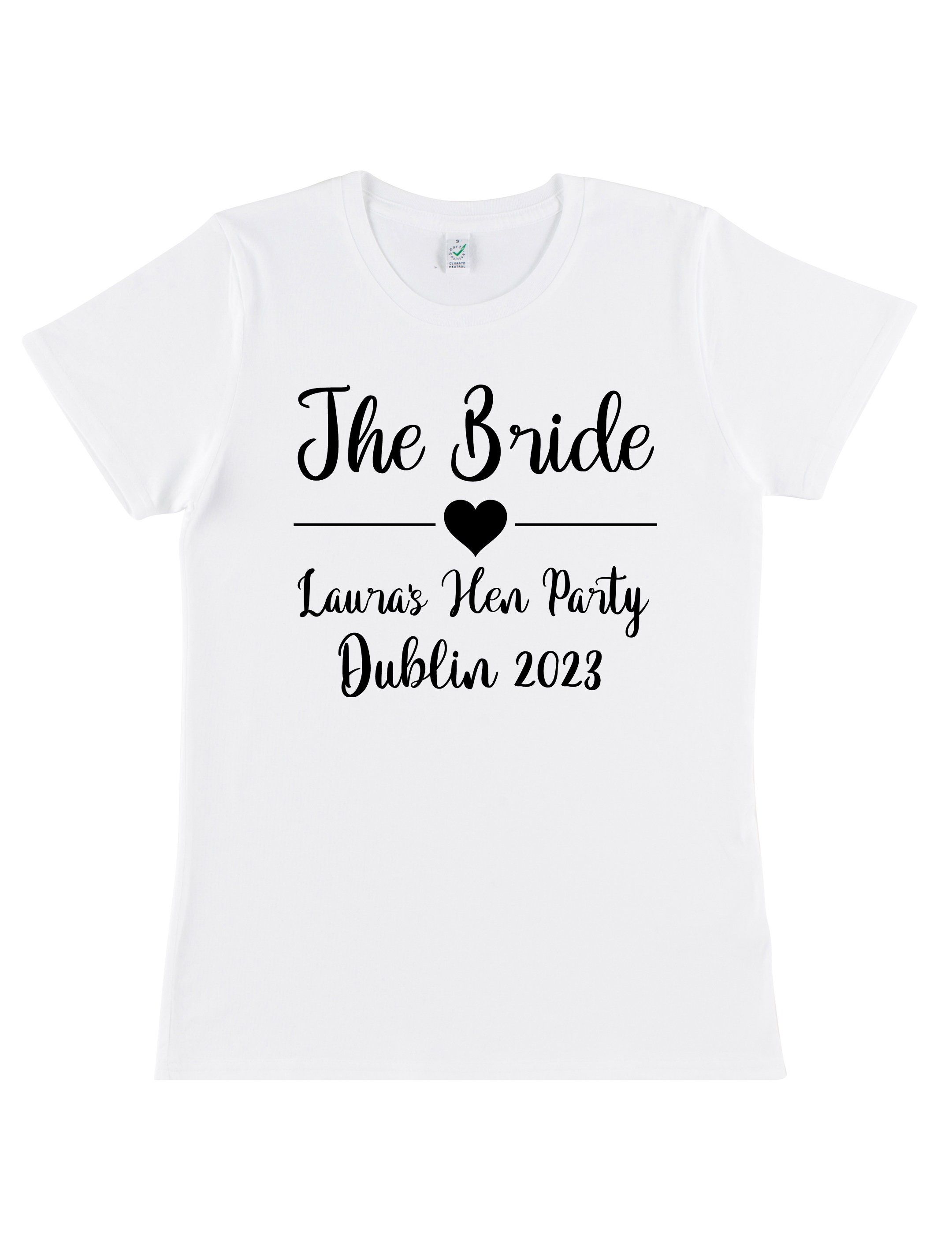 T-shirt Femme Rose Personnalisable - Textile Coton - Pour Soirée Enterrement De Vie De Jeune Fille