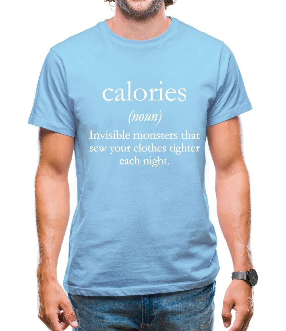 Calories Definition Mens T-shirt - Etsy