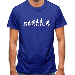 Evolution Of Man Bowling Mens T-Shirt