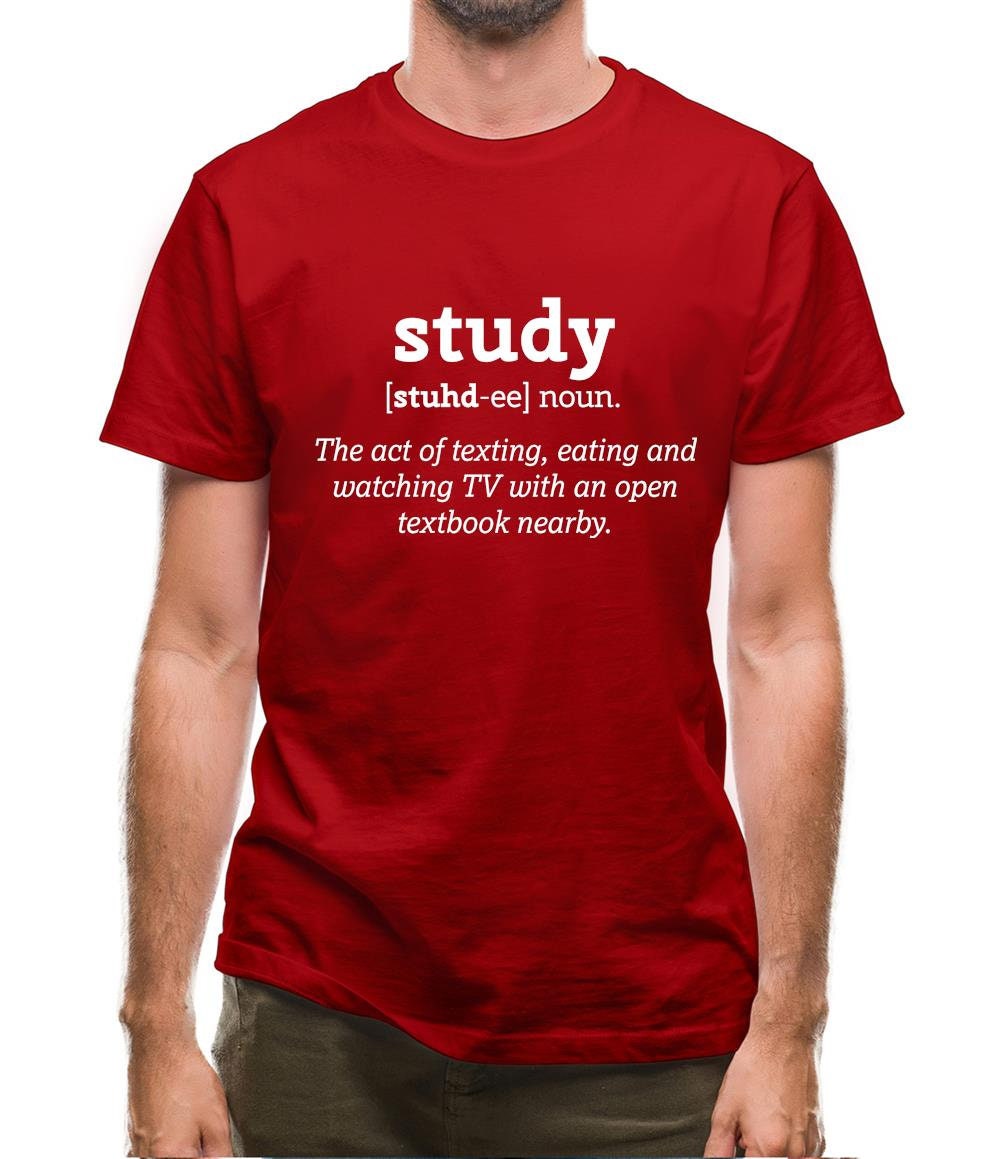 Study Definition Mens T-shirt - Etsy