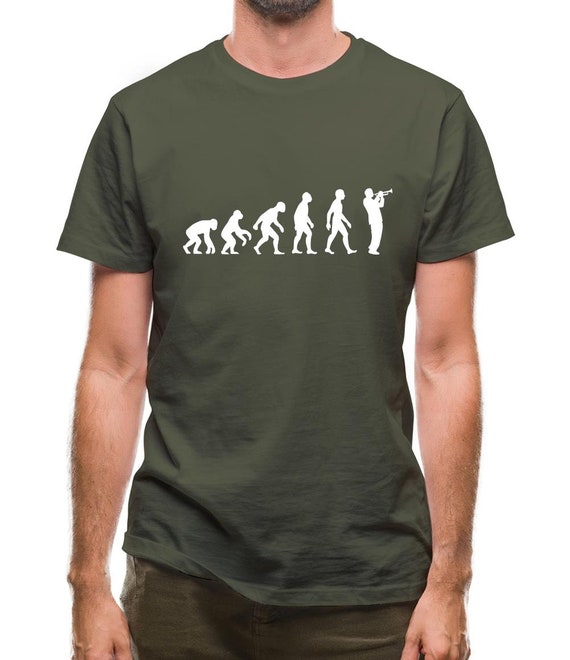 Trumpet Shirt. Evolution T-Shirt For Trumpet Player Trumpet Shirt. Evolution T-Shirt For Trumpet Player