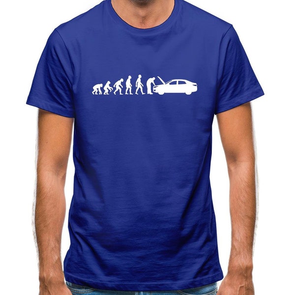 Evolution Of Man Car Mechanic Mens T-Shirt