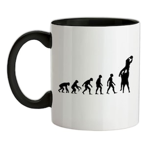 Evolution of Man Rugby Line Out - Mug - Six Player Fan Love England Nations Wales Ireland Scotland Union