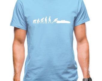 Evolutie van Man Bobslee Heren T-shirt