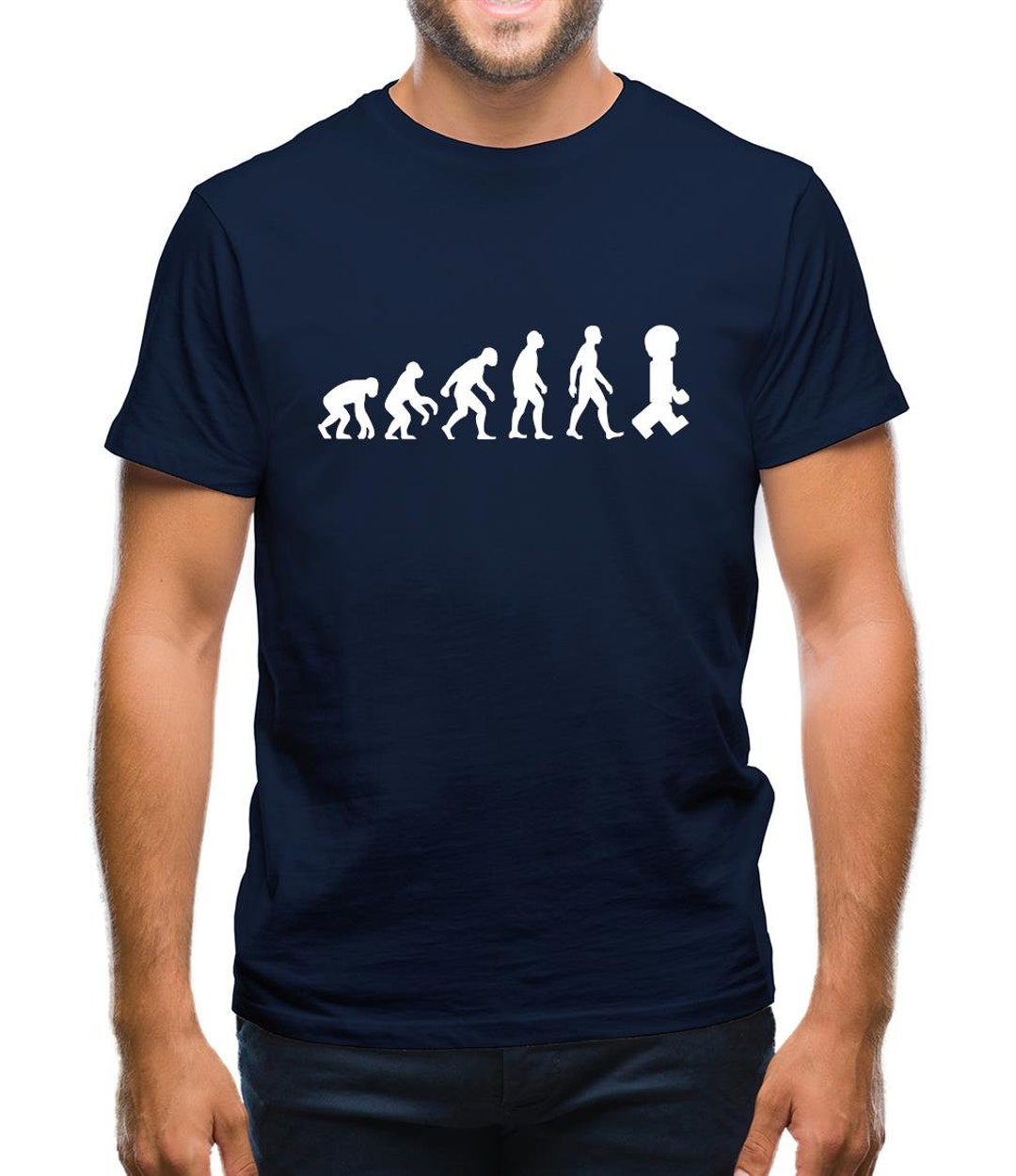Evolution of Man Master Builder Mens T-shirt - Etsy