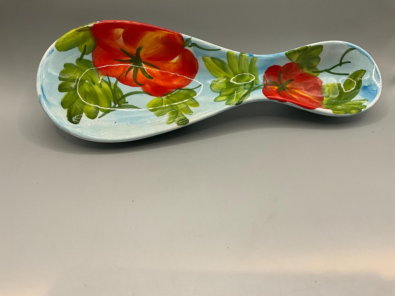Hand-painted Italian Spoon Rest: Kitchen Utensil Holder, 11 Inch - Etsy