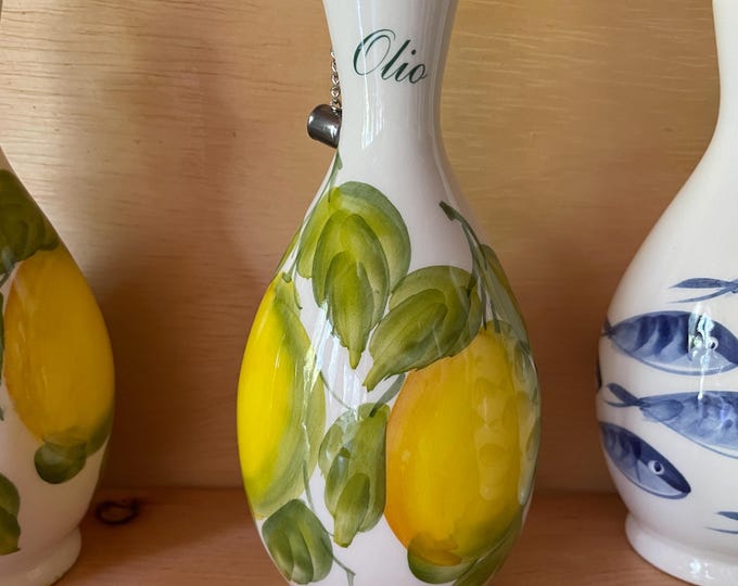 250ml Ceramic Olive Oil Bottles Made in Italy