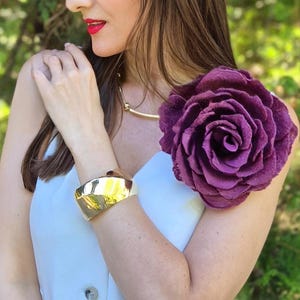 Large womens brooch felted flower brooch Felt jewelry Purple brooch Purple pin Felt brooch Wet felted pin Flower brooch for woman Vegan pin