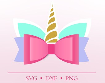 Download Unicorn Bow Svg Etsy