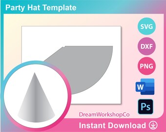 Party Hat Template Etsy