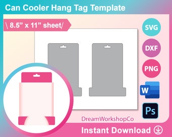 Download Koozie Template Etsy