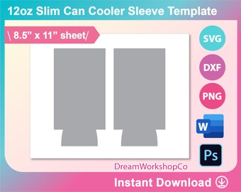 Download Koozie Template Etsy